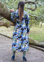 Load image into Gallery viewer, Blue Camo Jacket With Belt
