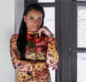 Colorful Leopard Print Dress