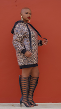 Load image into Gallery viewer, Leopard Bling Hoodie (Dress or Top)