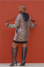 Load image into Gallery viewer, Leopard Bling Hoodie (Dress or Top)