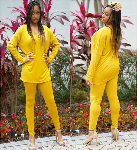 Mustard Two-Piece Set