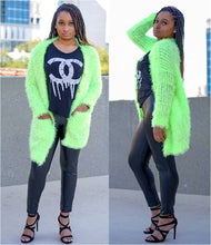 Load image into Gallery viewer, Neon Shaggy Cardigan