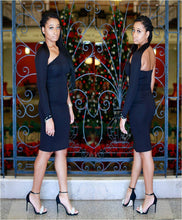 Load image into Gallery viewer, One Sleeve Open Back Midi Dress