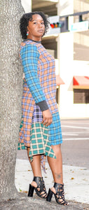 Patchwork Swag Dress
