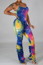 Load image into Gallery viewer, Rainbow Tie Dye Jumpsuit