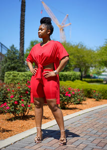 Red Rose Two Piece Set