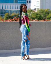 Load image into Gallery viewer, Tassel Cut Jeans
