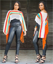 Load image into Gallery viewer, Rainbow Mesh Crochet Top