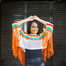 Load image into Gallery viewer, Rainbow Mesh Crochet Top