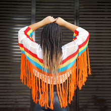 Load image into Gallery viewer, Rainbow Mesh Crochet Top